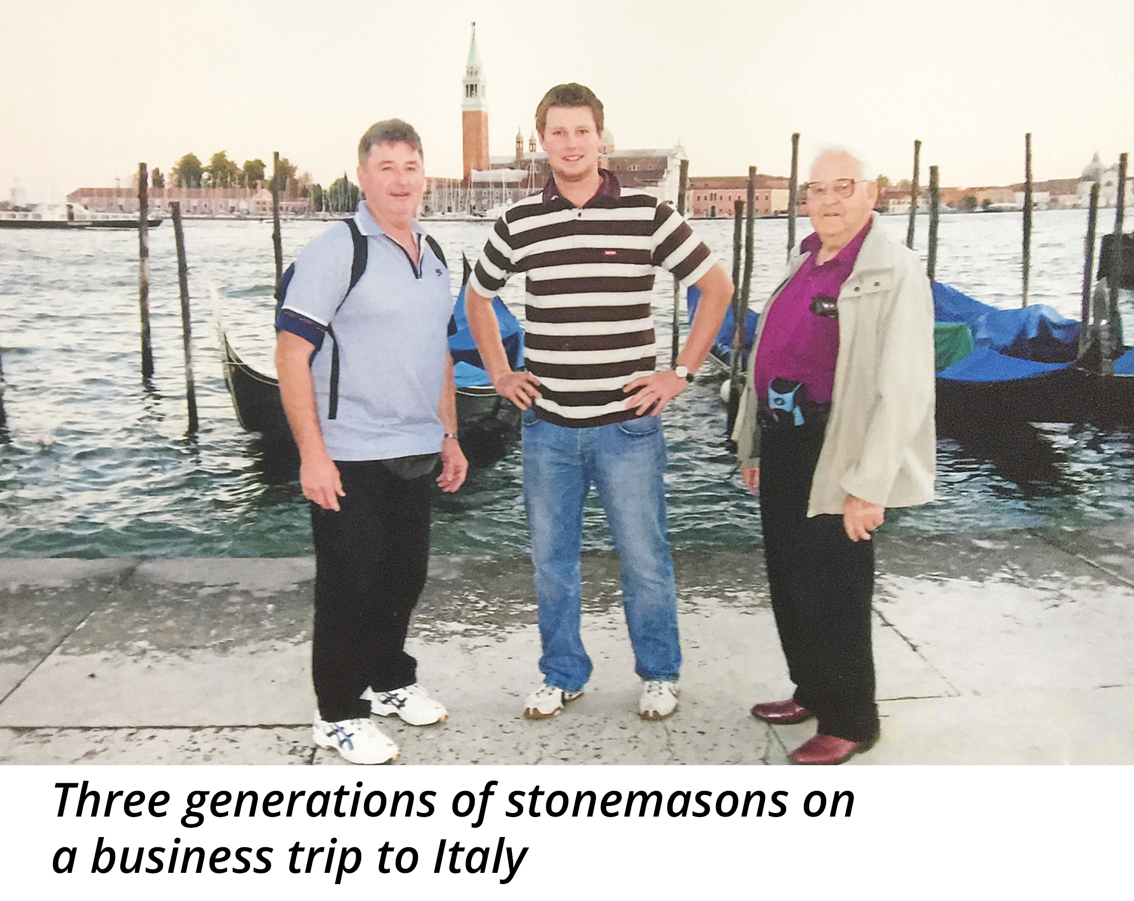 3 generations of stonemasons